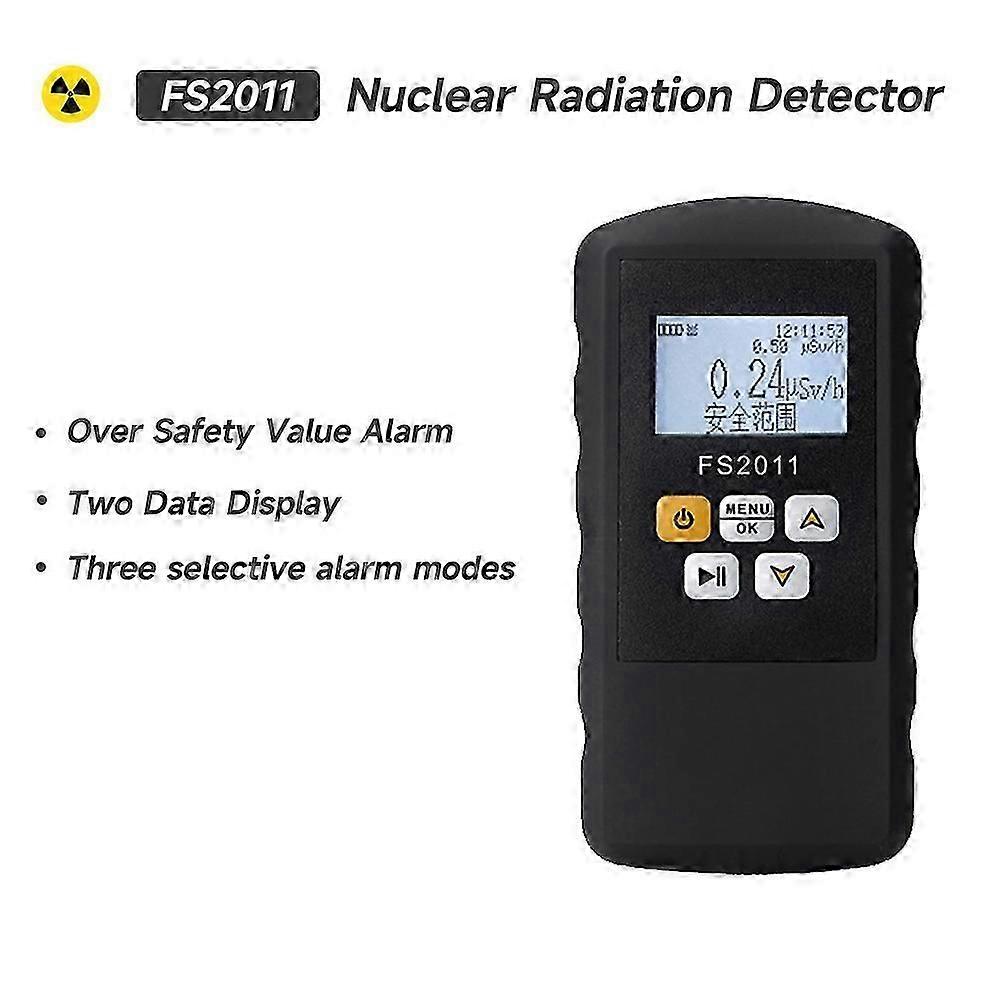 BR-9C 2-in-1 Handheld-Digitalanzeige Elektromagnetische Strahlung Nukleardetektor EMF Geigerzähler Voll funktionsfähiger Typtester