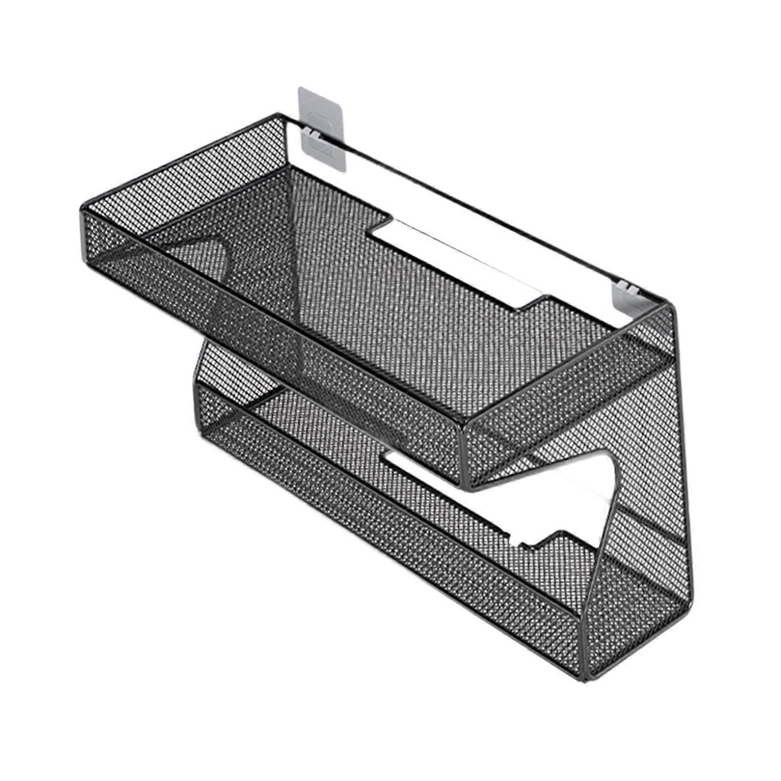 Wall Hanging Router Shelf Holder Router Rack for Media Boxes Remote Controls 30cmx10cmx20cm