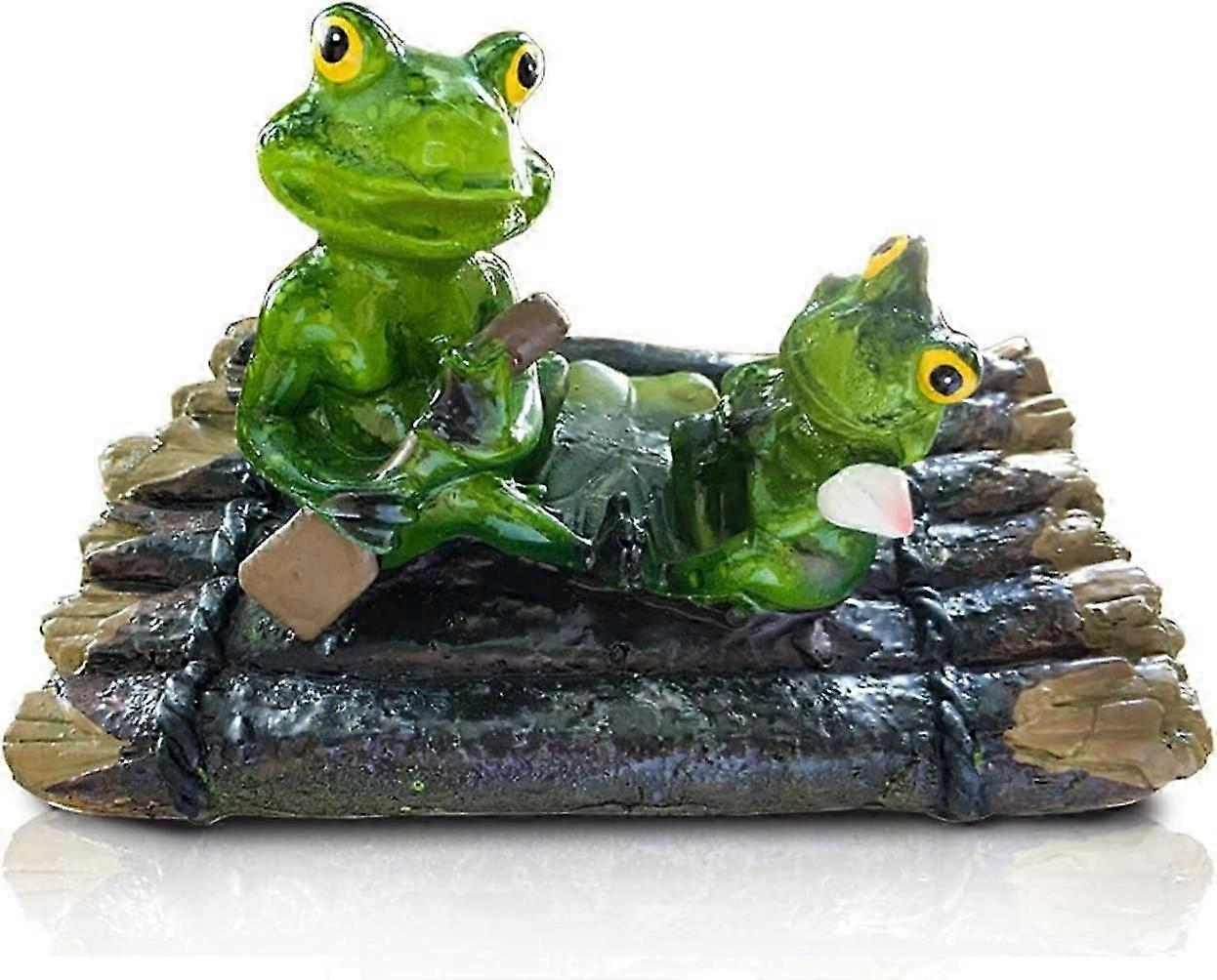 Artificial Durable Floating Lovely Small Statue Miniature for Pond Garden Sink Decoration Ornament (D-8D)