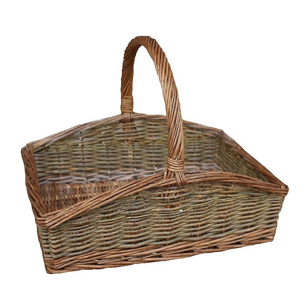 Rectangular Country Unpeeled Garden Trug