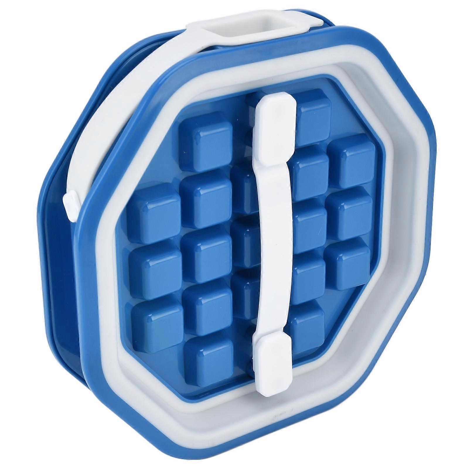 2 - in - 1 Rhombic Shaped Folding Ice Mould Box for Picnics