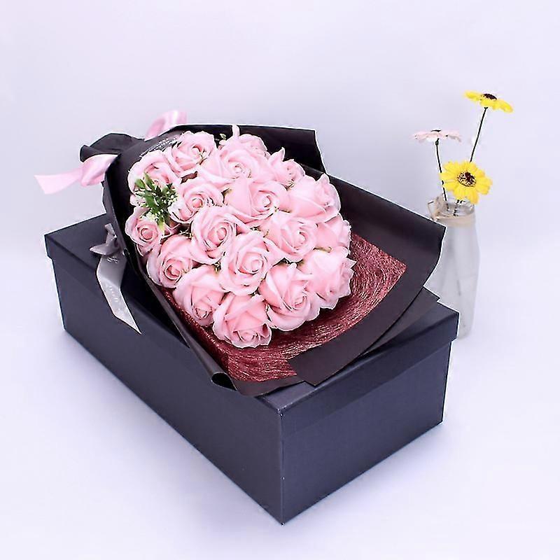 Coffret cadeau 18 roses savonneuses, cadeau créatif