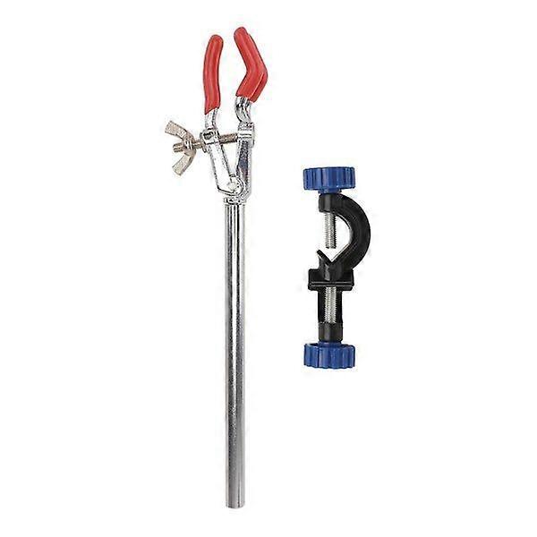 Zinc Alloy Three-Prong Clamp for Beakers and Flasks - Durable Laboratory Accessory with Stand Clip