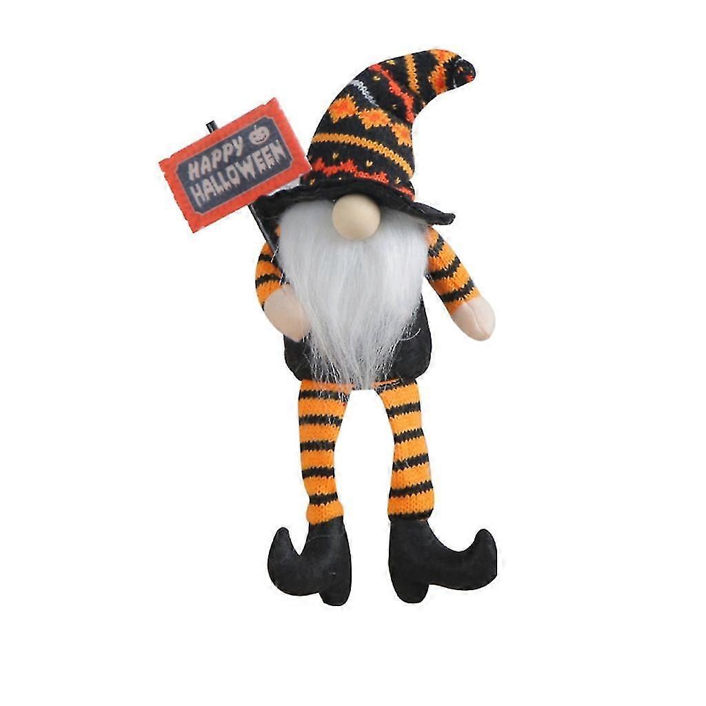 Halloween Witch Gnomes Swedish Tomtes Figurine Farmhouse Kitchen Tiered Tray