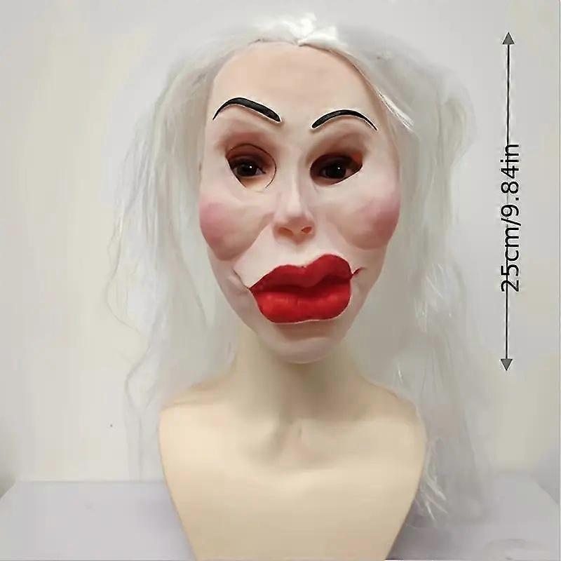 Funny plastic surgery ugly girl mask, role play costume props
