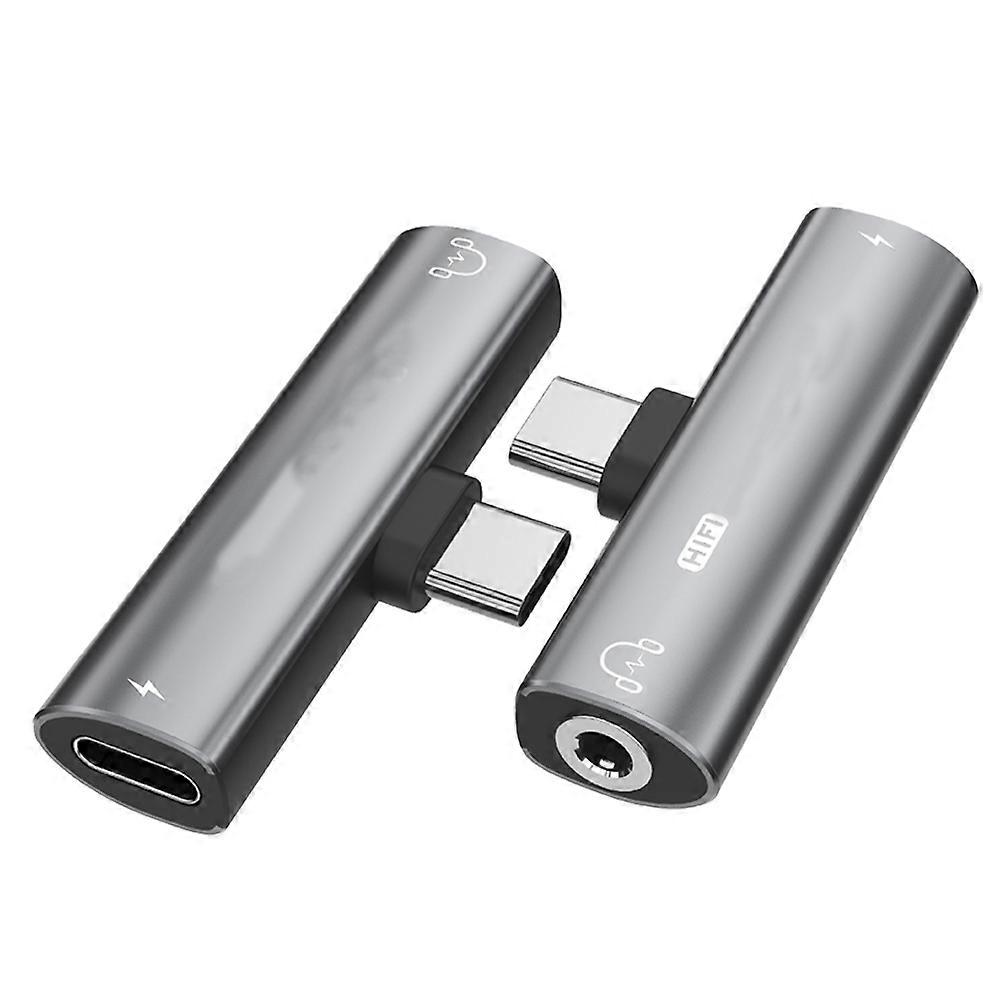 Ultra Lightweight And Compact 2 In 1 Usb C Adapter With High Quality Audio And Fast Charging For On-The-Go Convenience