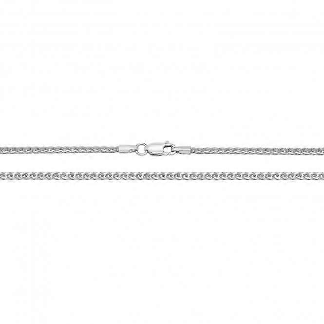 9ct White Gold Spiga Chain Necklace CH488W