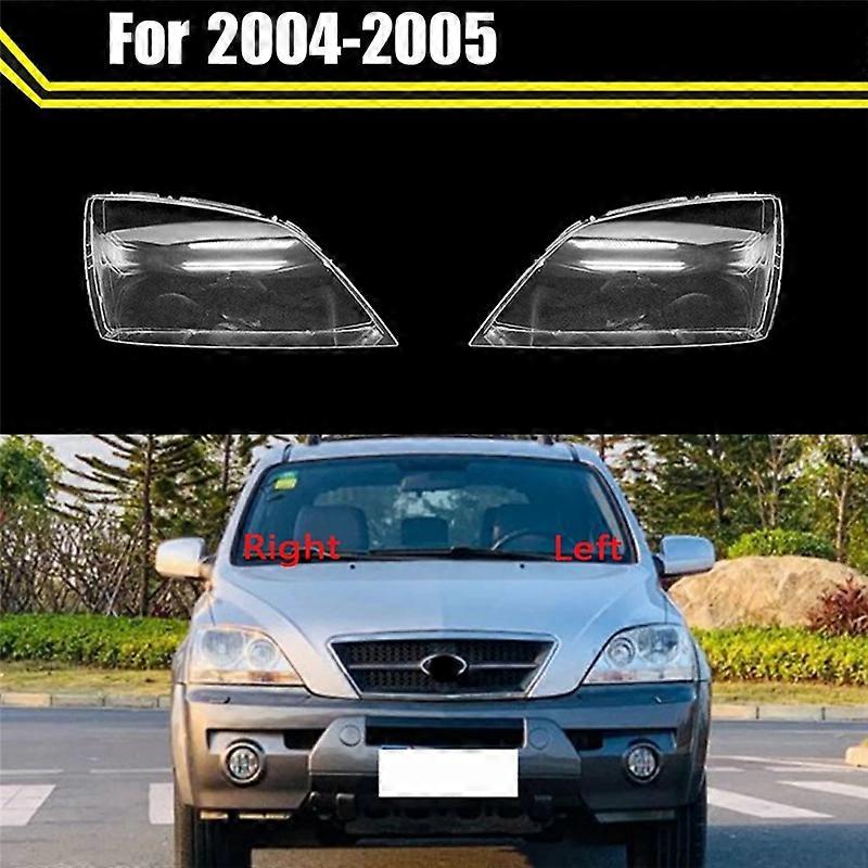 Car Front Head Light Lamp Transparent Lampshade Lamp Shell for Sorento 2004 2005