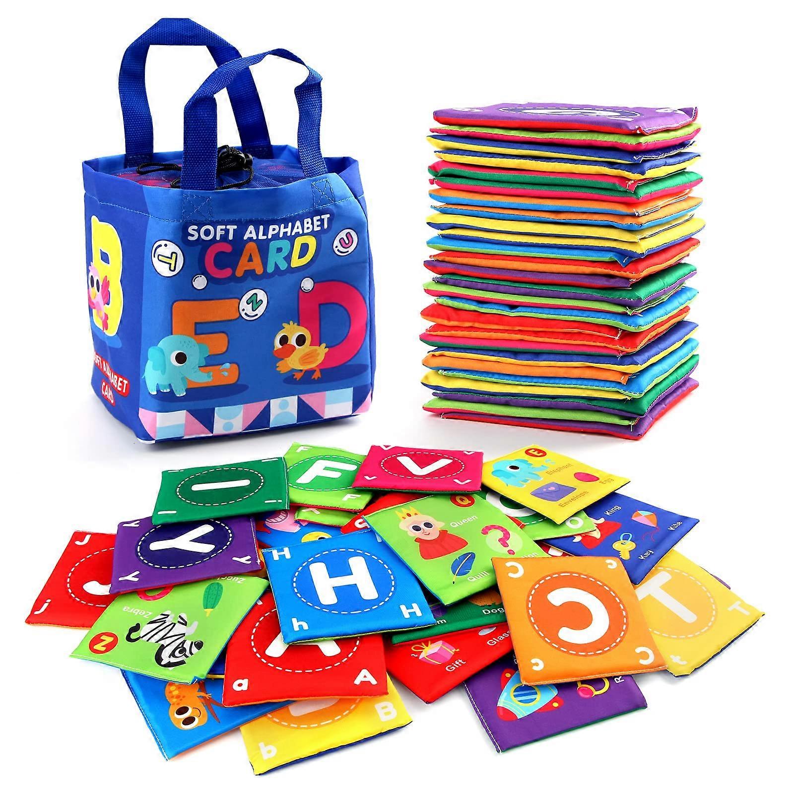 26 Pieces Soft Alphabet Cards