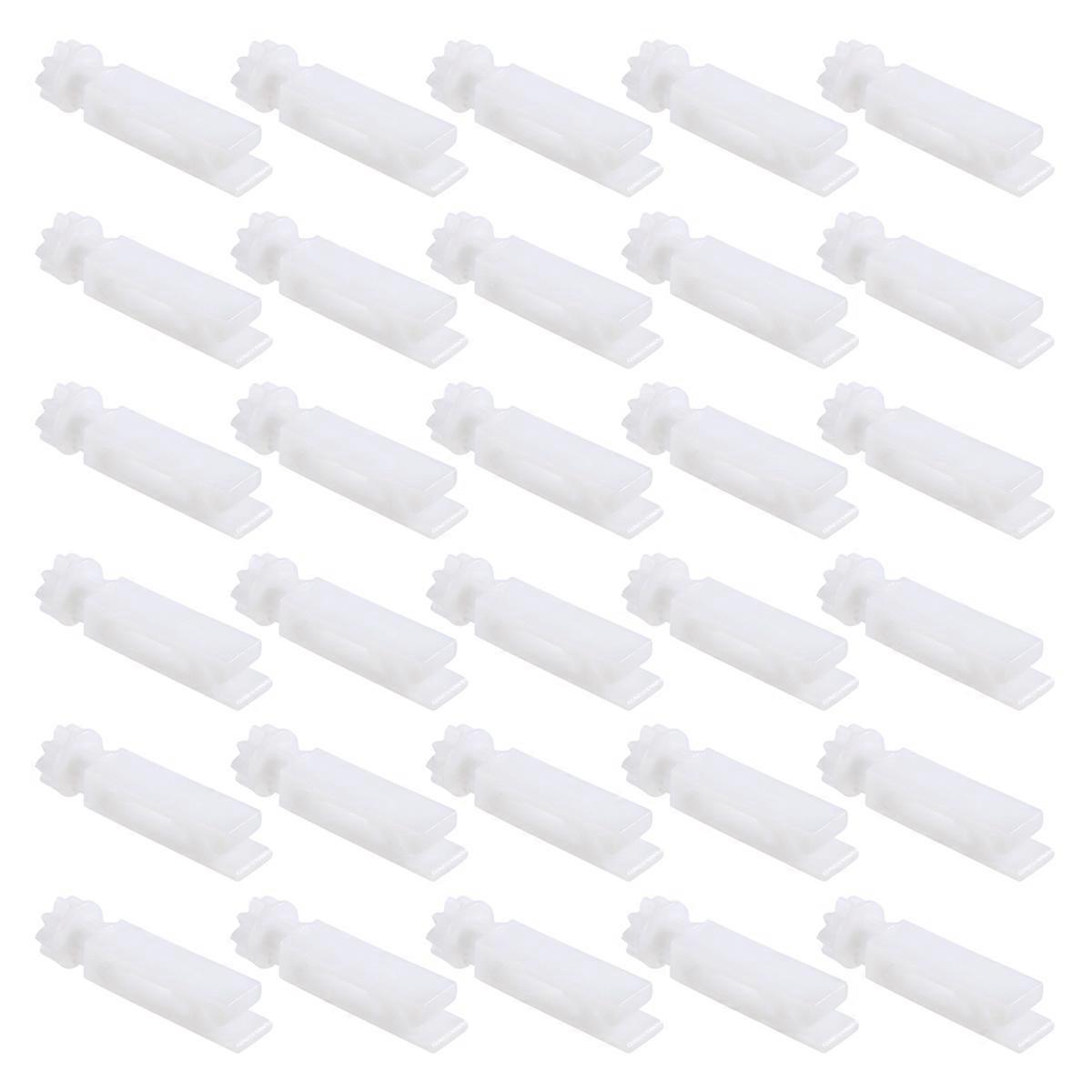 30Pcs Vertical Blind Stem Replacement White Stems for Vertical Window Blind Vertical Blind Carrier S