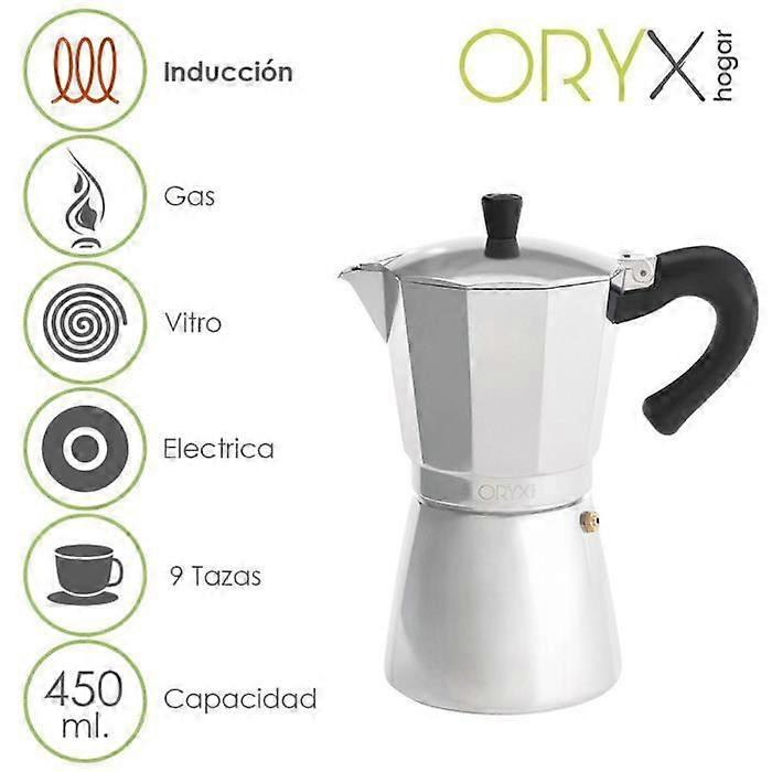 Induction Aluminum Coffee Maker 9 Cups (450 Ml.)