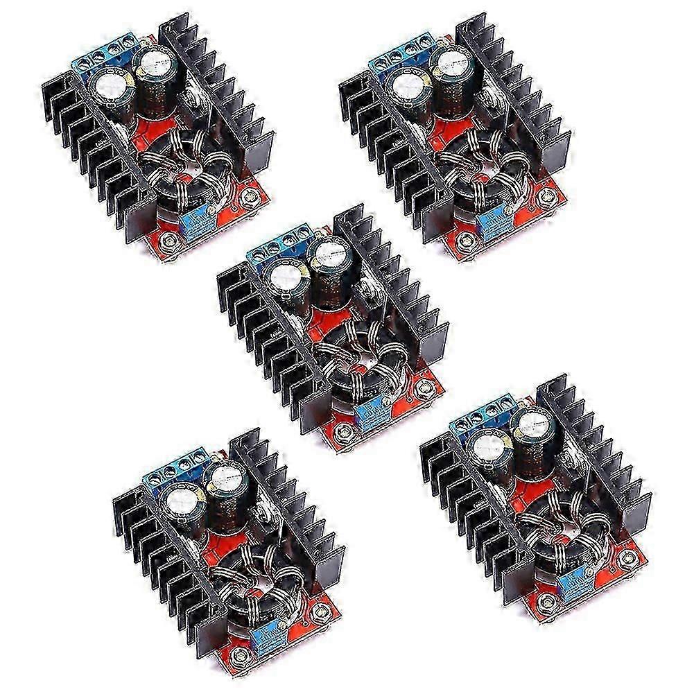 5Pcs 150W DC-DC 10-32V to 12-35V Step Up Boost Converter Voltage Adjustable Module Laptop Voltage C