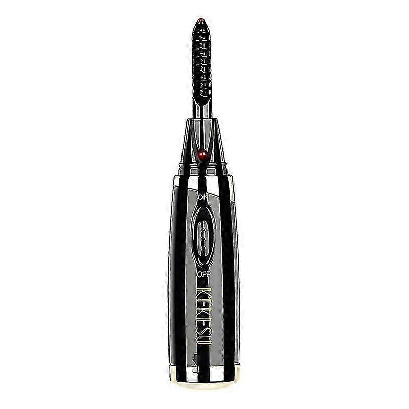 Mini Electric Heated Ion Eyelash Iron Fast and Durable Portable(Black)