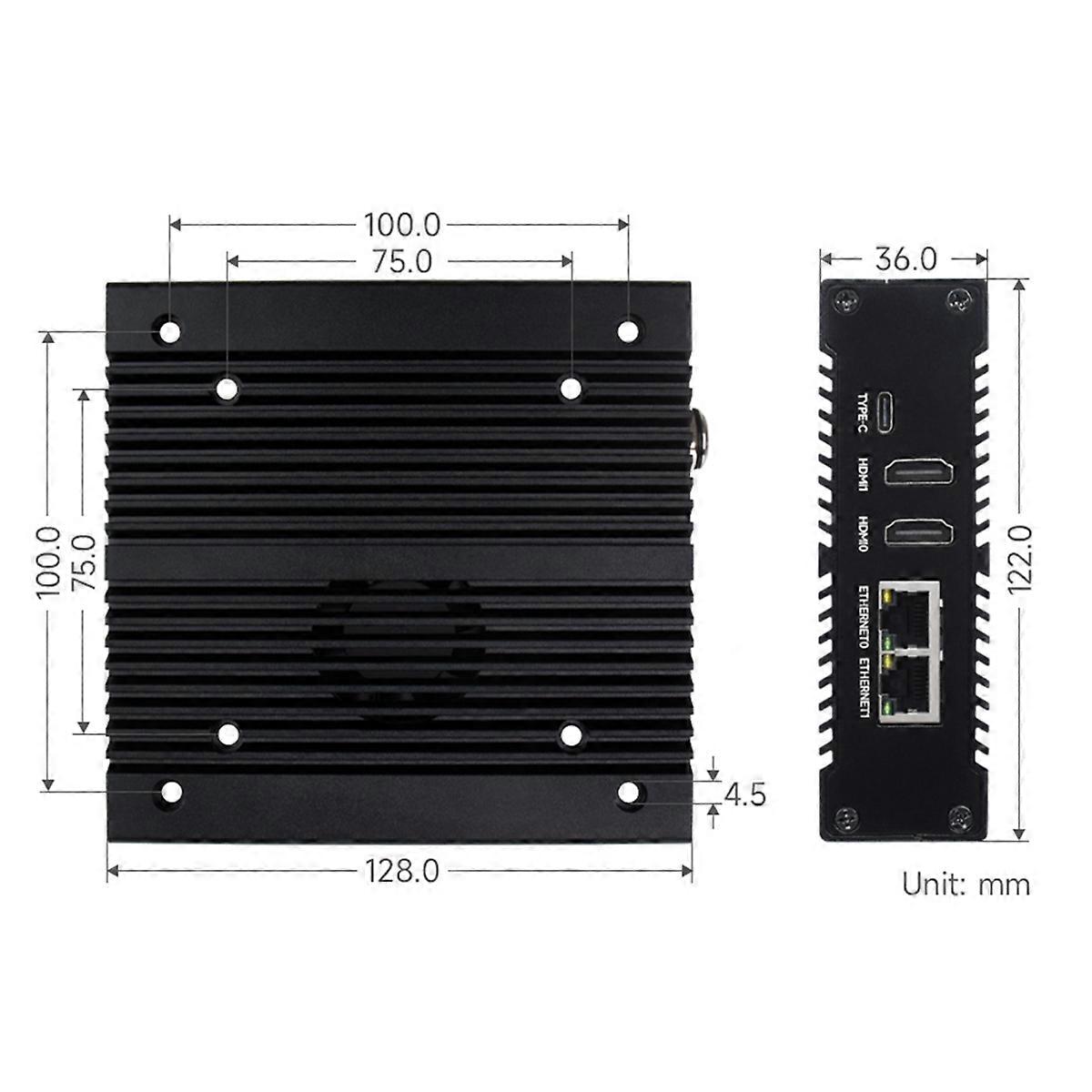 För Raspberry Pi CM4 NAS NVME-kortplatser Stöder Nano-SLM-kort/4G-modul