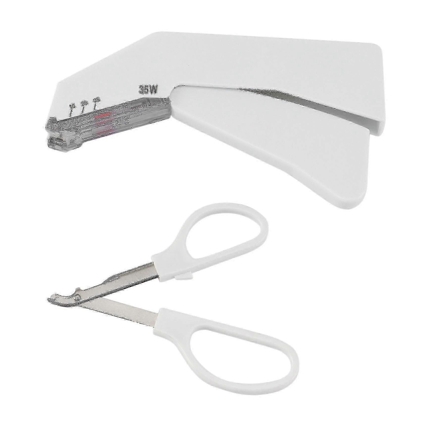 Grapadora desechable de acero inoxidable de 35 W con extractor de clavos.