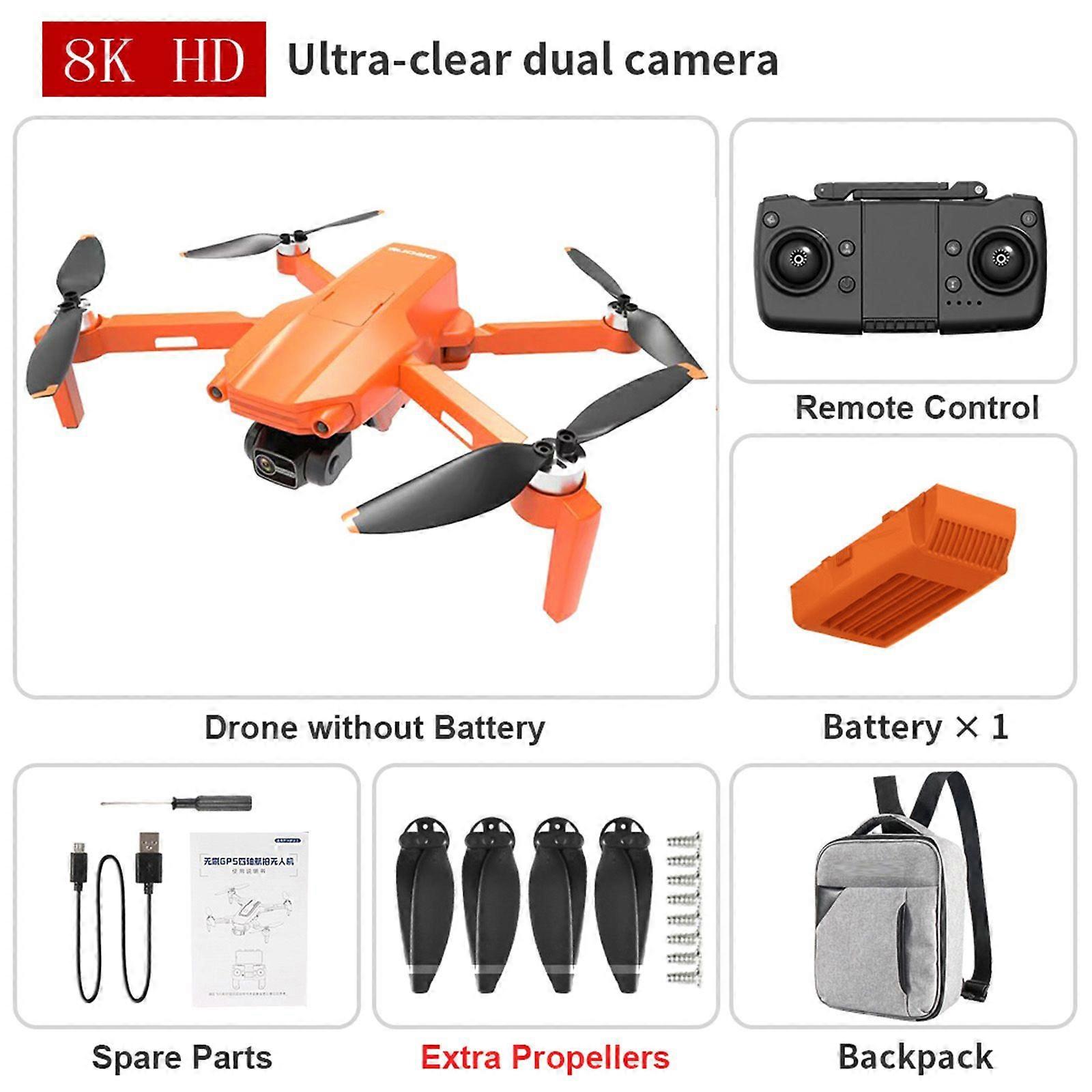 WIFI FPV Drone With 4K Camera RC Helicopter Aircraft Brushless Motor Gimabal