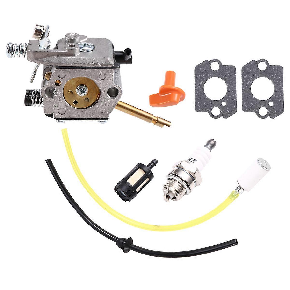 Lawn Mower Carburetor with Filter Spark Plug WT-45 for FS48 FS52 FS62 FS66 FS81 FS86 FS88 H24D Strin