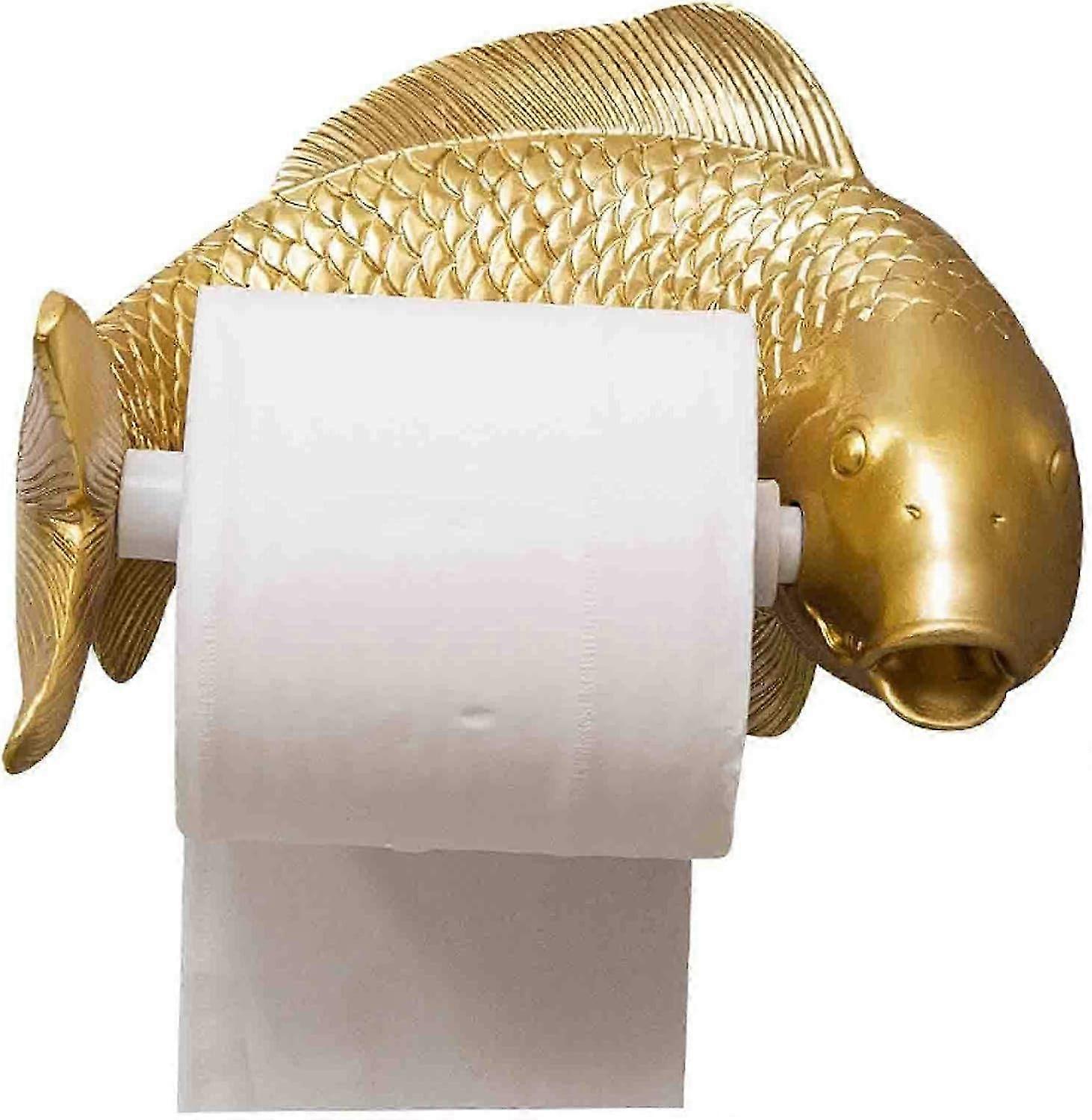 Toilet paper holder - Reeling Fish Rustic Bathroom Decor - Toilet paper roll - Bathroom wall decor