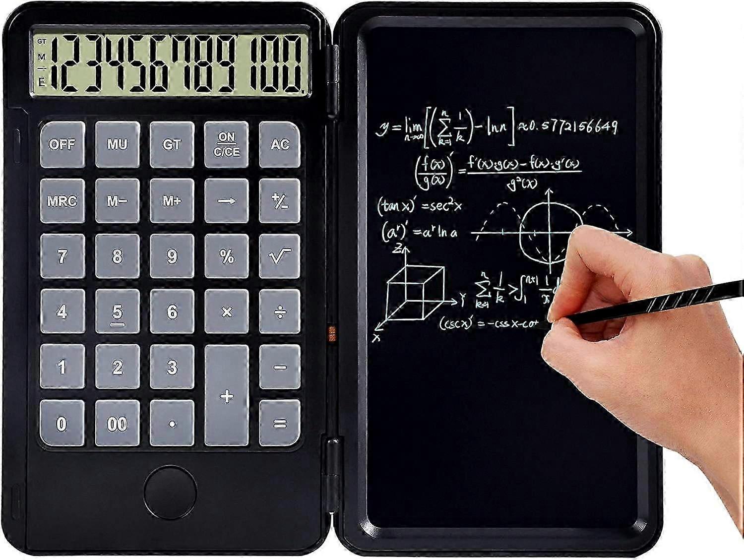 6.5 Inch LCD Writing Tablet with Standard Function Desktop Calculator.