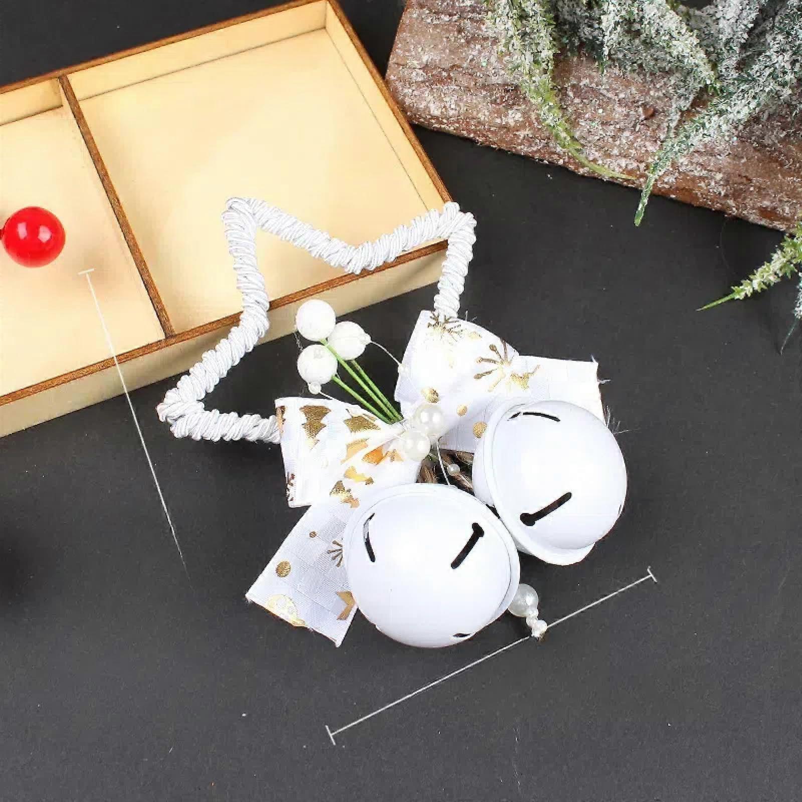 Christmas Pentagram Bell Accessories Pendant for Tree Christmas Ornament and Window Props