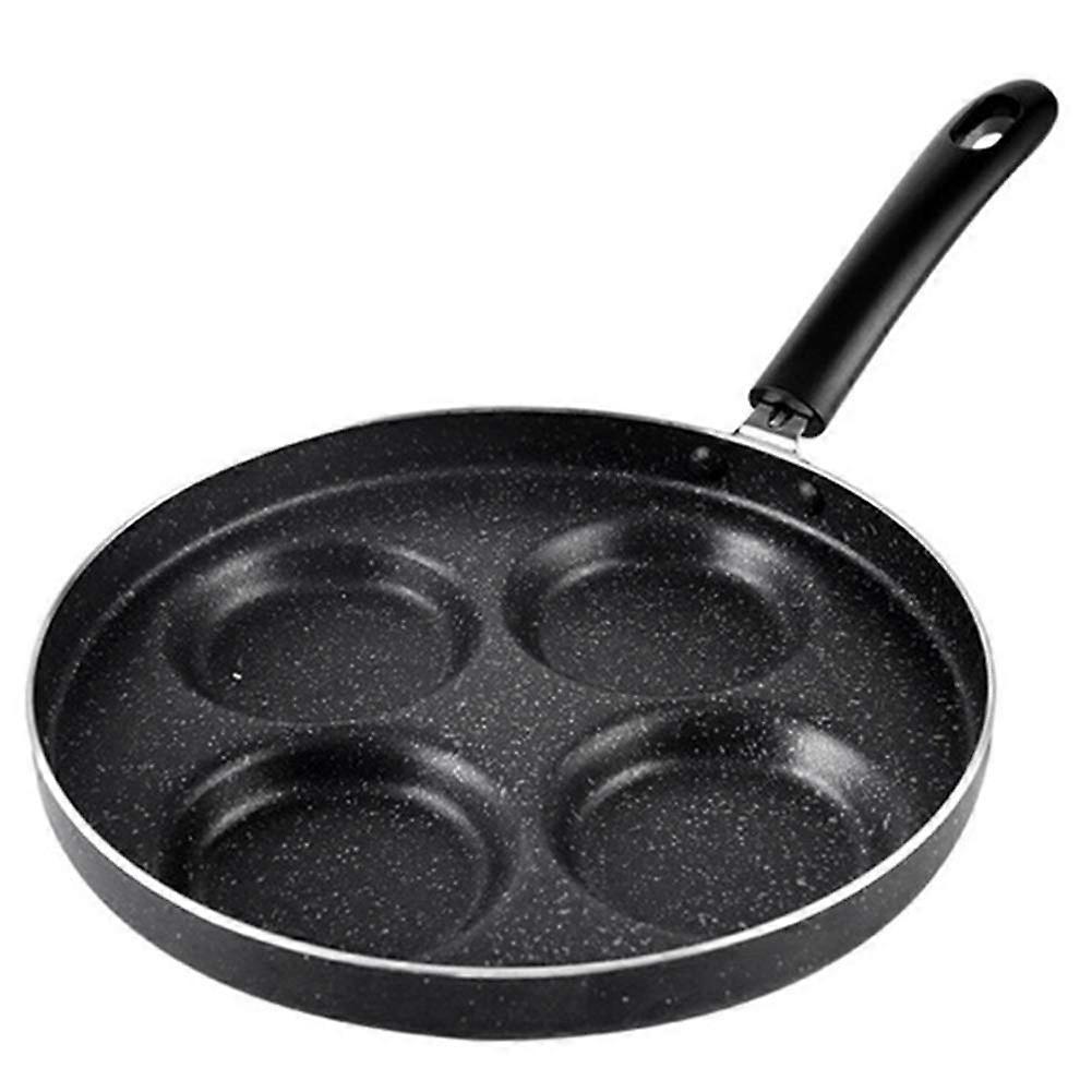 Mini Nonstick Fried Pan Four-Hole Portable Griddle for Pancakes Omelettes Easy Clean Kitchen Cookware