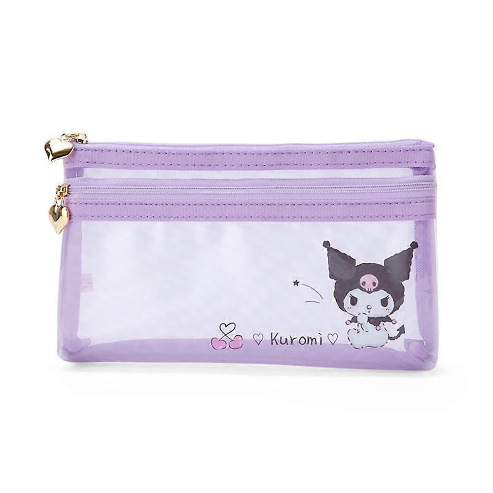 Character Flat Pen Case for School and Office 4.3 x 7.9 x 1.0 inches