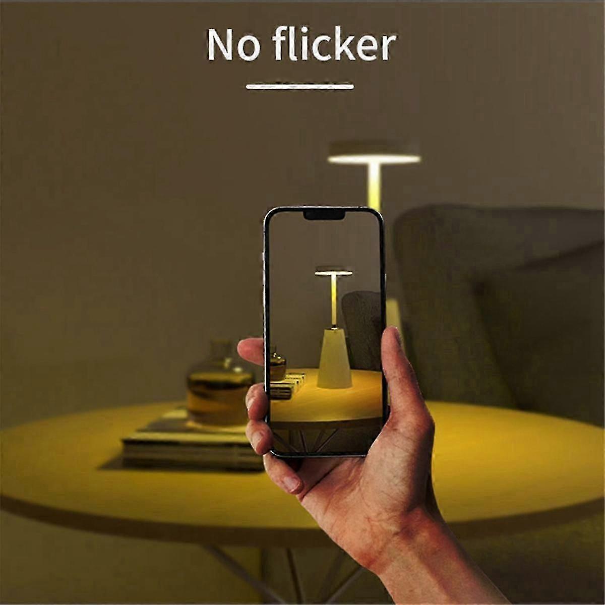 Table Lamp Bedside Lamp Wireless Rechargeable Ambient Light Touch Bar Light Ambient Table Lamps,Bla