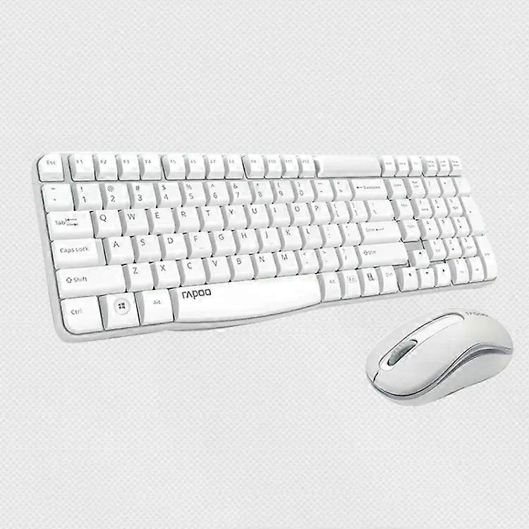 Wireless Keyboard and Mouse Set-2.4GHz,White,Rapoo X1800S White
