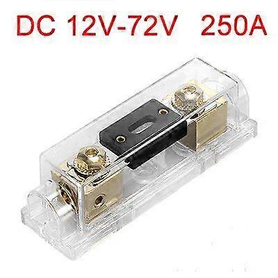 4Pcs 0/2/4 Gauge Inline ANL Fuse Holder ANL Fuse Block With 200A 250A 300Amp  Electrical Protection Fusible For Cars