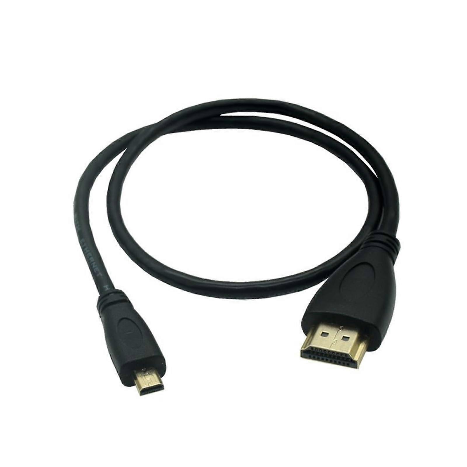 90 Degree Micro HD to HDMI Cable for A6400 GH4 Tablet - Up/Left/Right Micro Angle, High-Speed 4K Compatible
