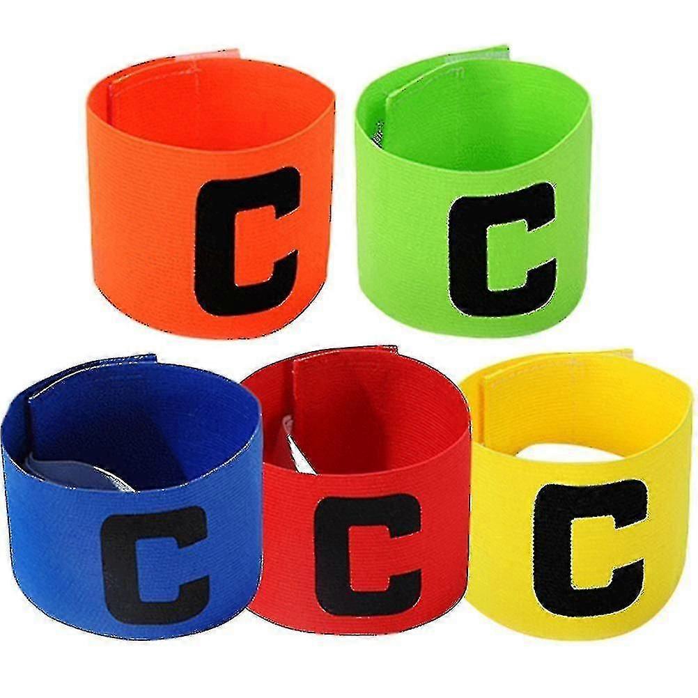 5 Adet Futbol Çocuk Çocuk Kaptan Kol Bandı Futbol Takımı Kol Bandı C Kaptan Kol Bandı Kaptan Rozeti