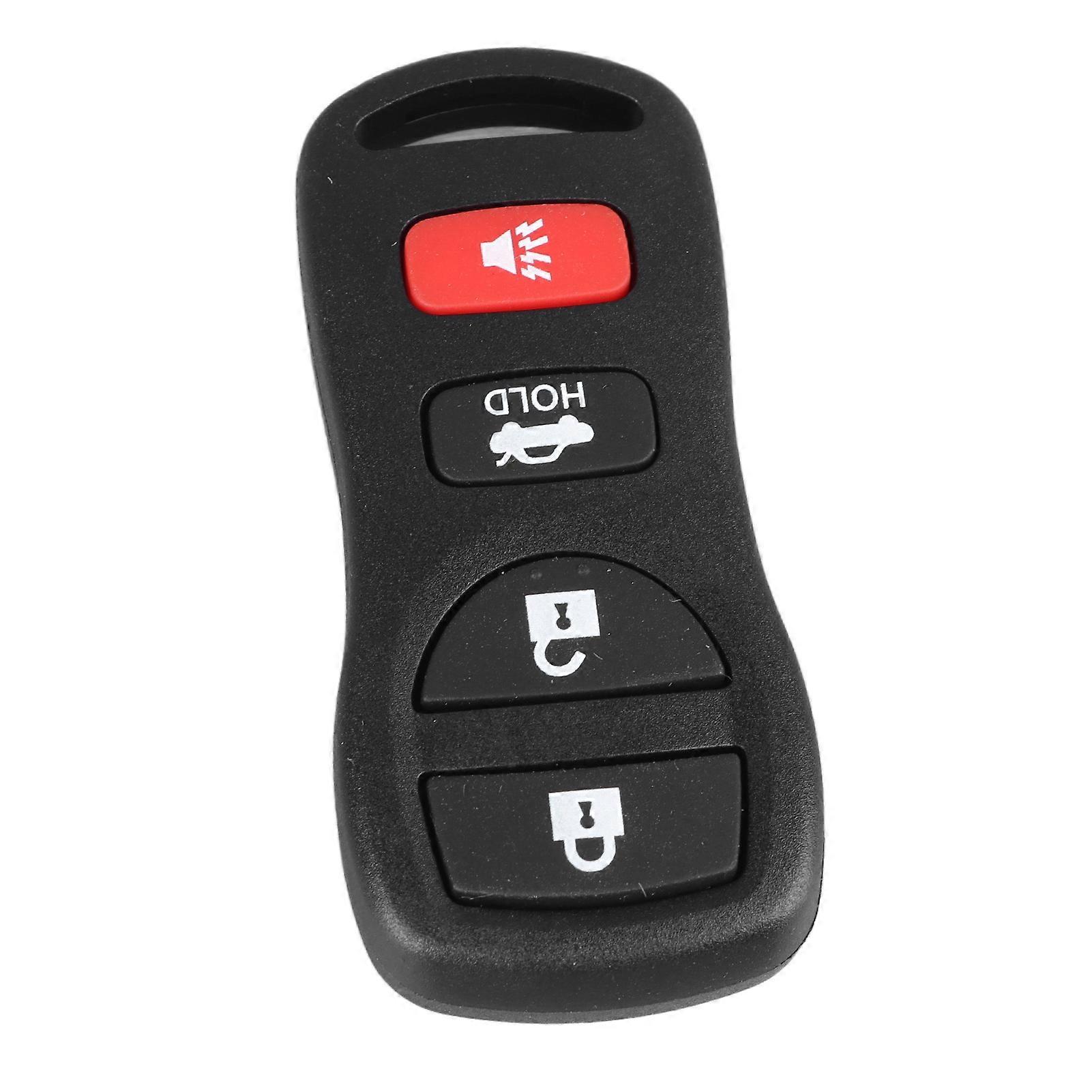 Car Remote Control Key 4 Buttons 7x3x1cm with CR2032 Battery Slot