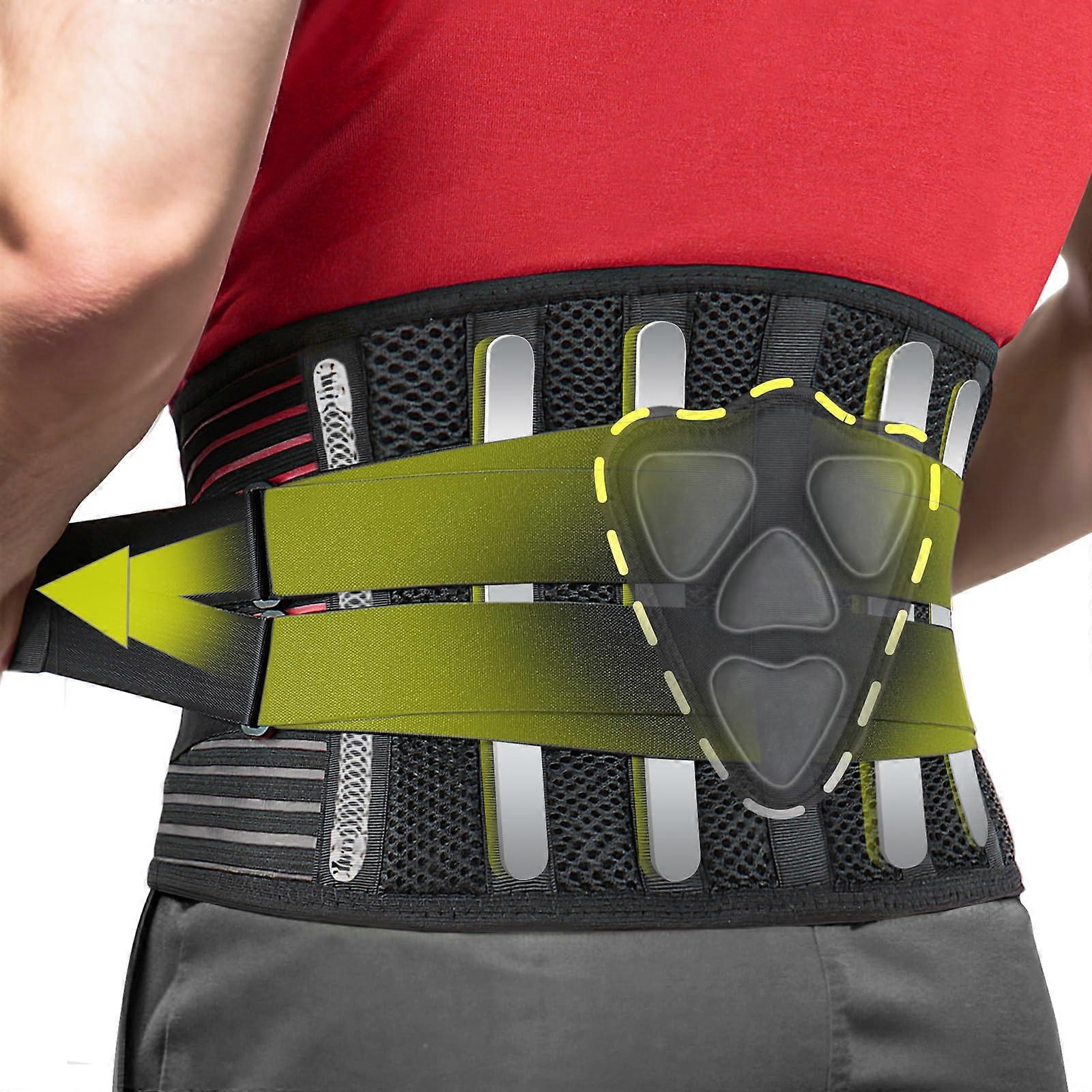 Back Brace for Women and Men - Adjustable Lower Back Support Belt with 3D Lumbar Pad for Pain Relief and Comfort