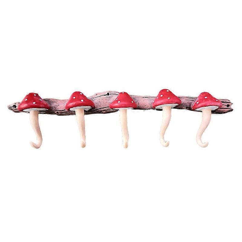 Mushroom Wall Hook Whimsical Cottagecore Bohemian Boho Unique Cute Cool Fun Funky Hanging Wall Hook Decor For Coat And Towel