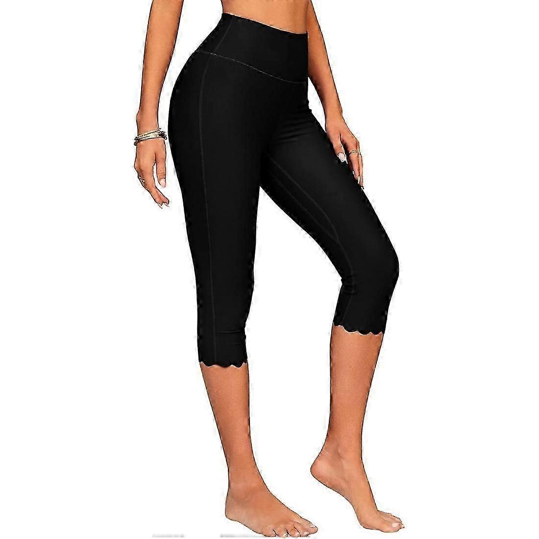 شورت وطماق للسباحة Capris عالية الخصر للنساء
