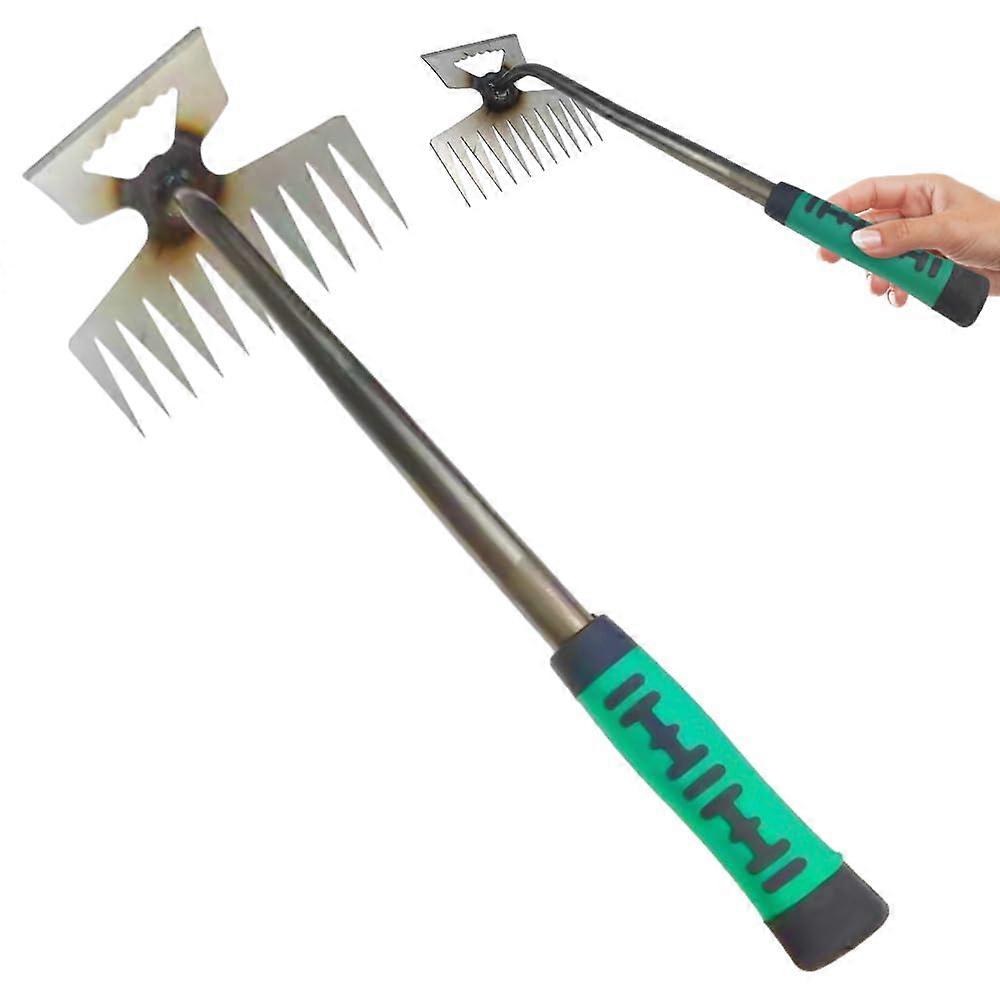 Weeding Artifact Uprooting Weeding Tool 2025, Manual Gardening Hand Weeder with 11 Teeth and Comfortable Handle for Yard Garden Use