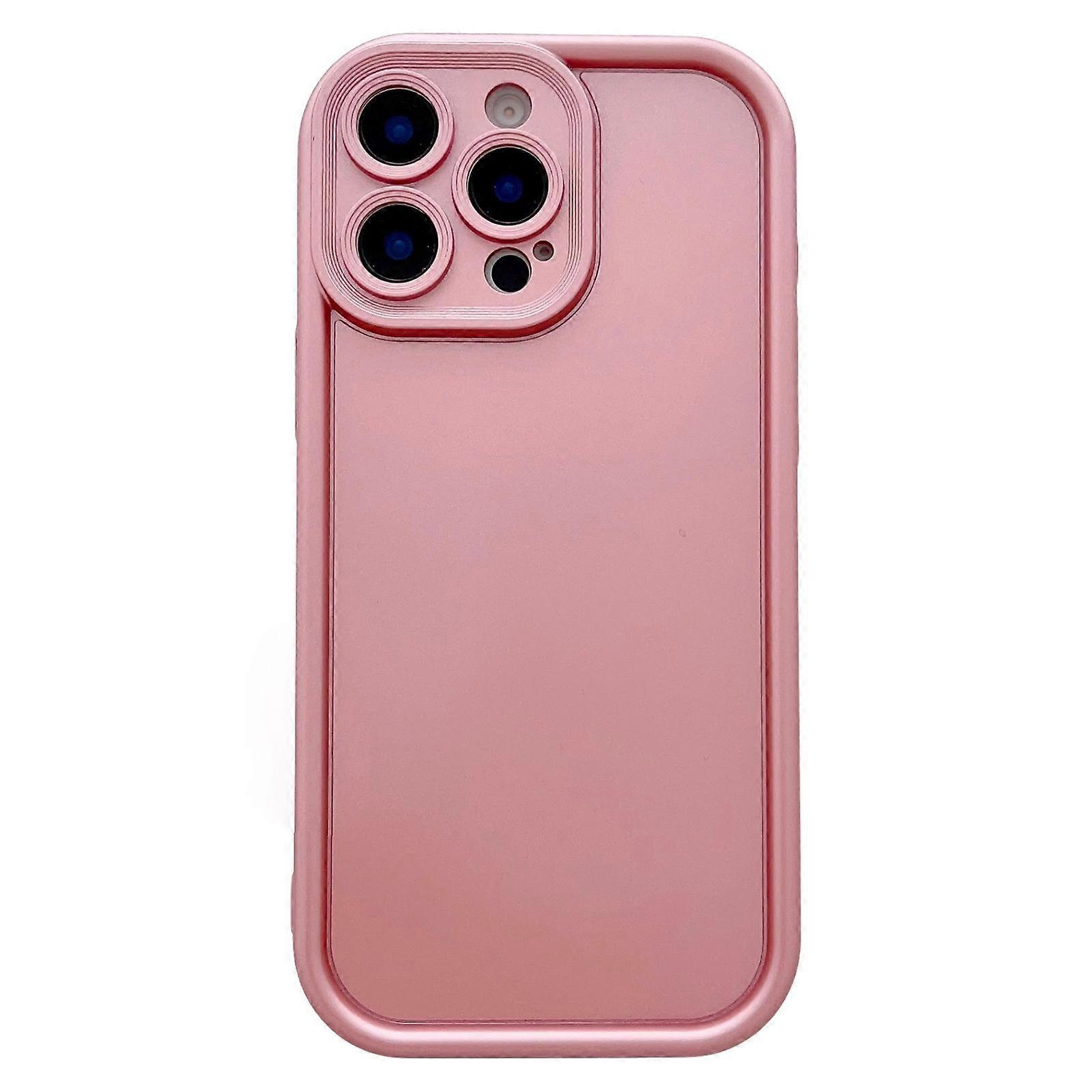 Solid Color Metallic Paint Precise Hole TPU Phone Case