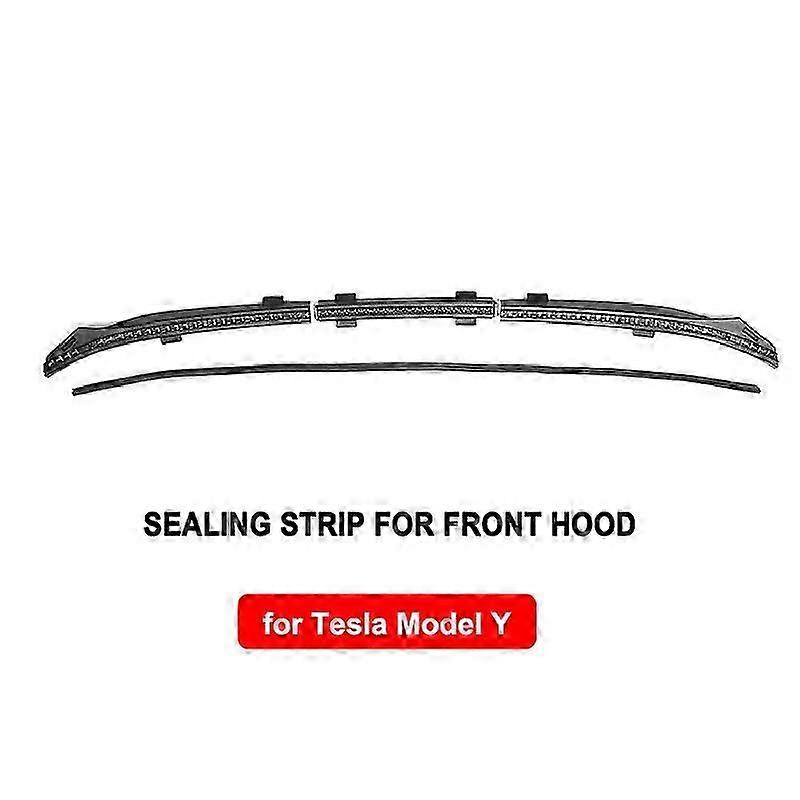 شريط مياه غطاء صندوق السيارة الأمامي لسيارة Tesla Model Y 3، شرائط تثبيت مانع تسرب المياه، ملحقات حماية مدخل فتحة التهوية المطاطية المقاومة للعوامل الجوية