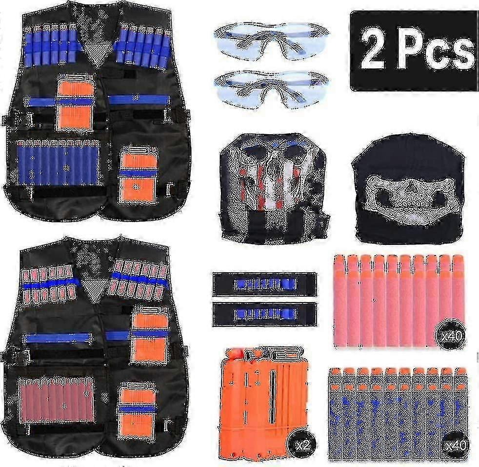2er Gilet tattico Set Giacca Nerf N-strike Elite Set, Gilet Nerf per bambini, Gilet tattico, Nerf Acce