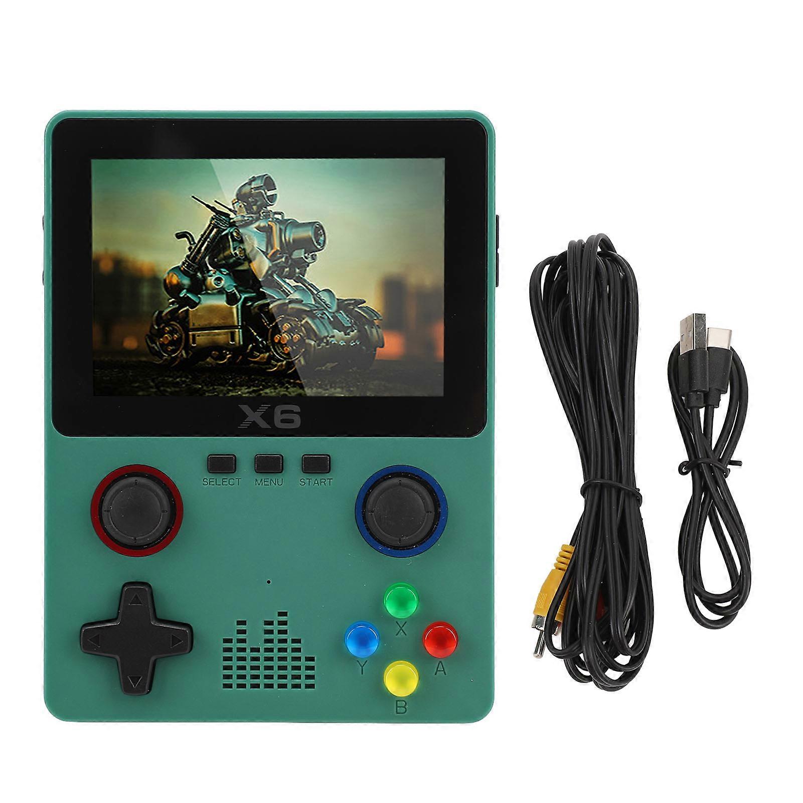 Console Supports Two Players Dual Joystick 3.5 Inch HD IPS Color Display 2000MAH Handheld Game Player for Leisure Entertainment