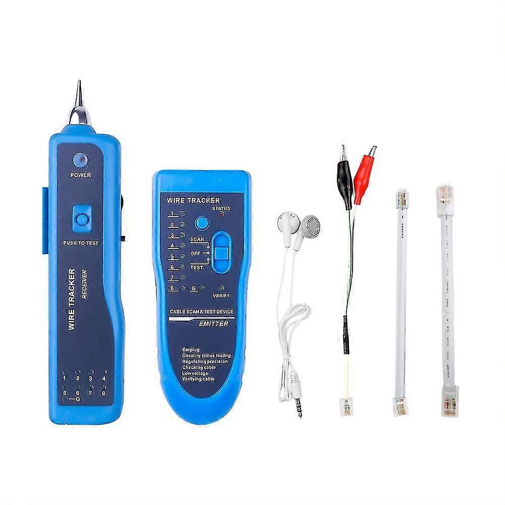 suitable for RJ11 RJ45 Network Cable Tester Ethernet LAN Detector Cat5 Cat6 Telephone Wire Tracker Toner Line Finder-YI  WU  CHUN  HUI