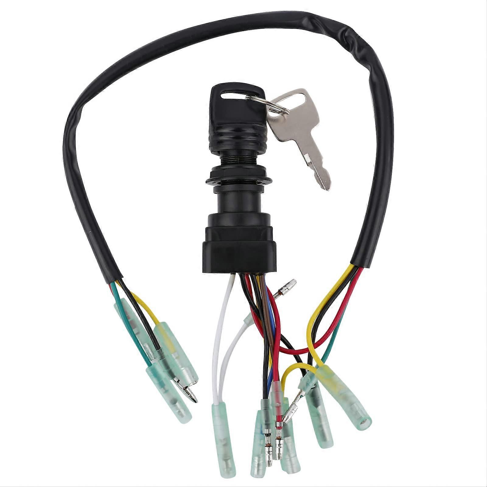 Ignition Key Switch For Yamaha Outboard Motors Remote Control Box 703-82510-43-00 3-Position Off-Run-Start