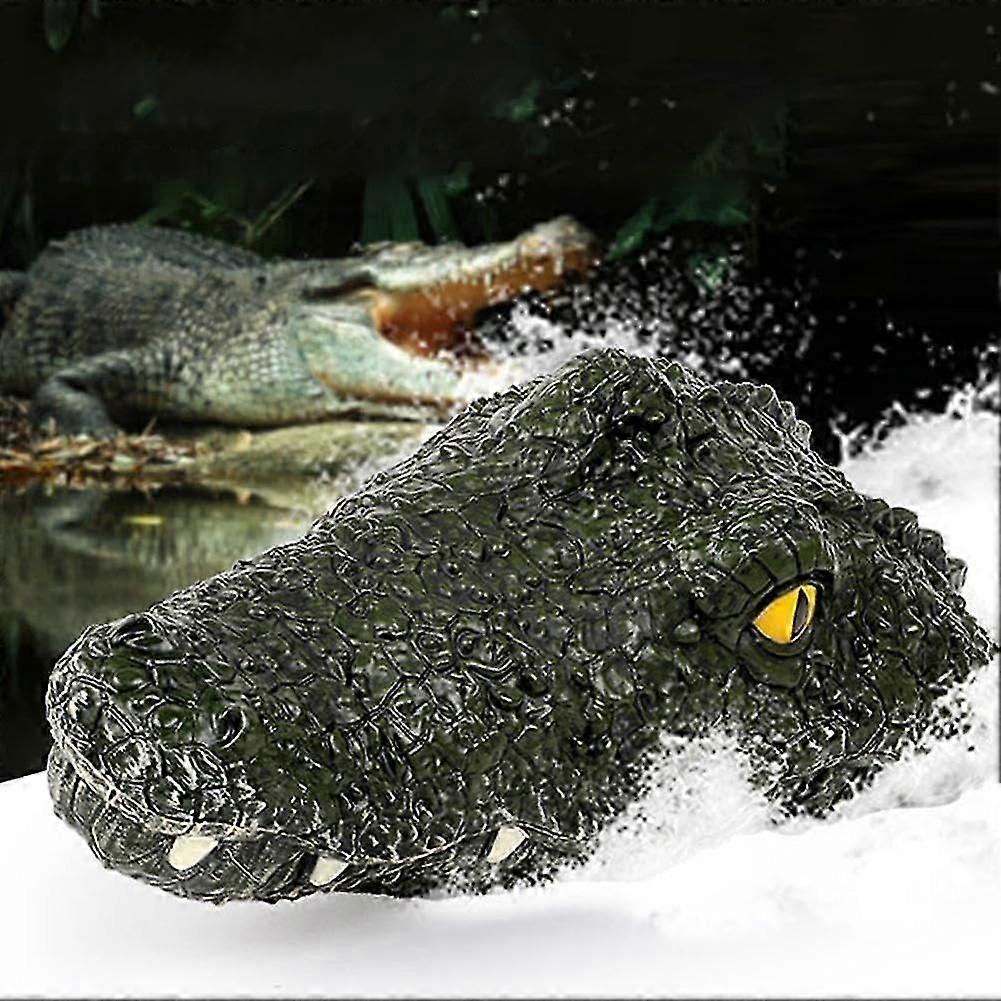 Remote Control Crocodile Head Boat For Pools And Lakes,Simulation Electric RC Alligator Boat Toy,50% Offer