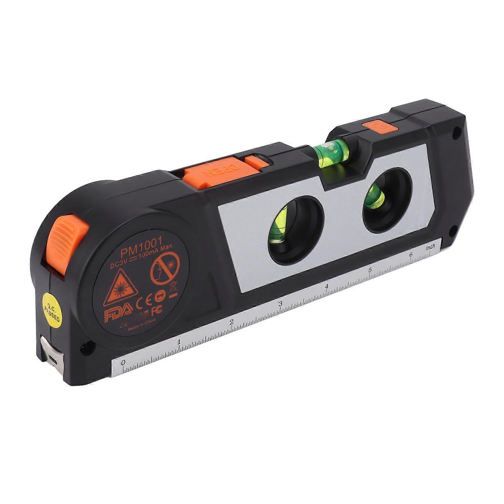 High Accuracy Mini Laser Line Level Leveling Bubble Horizontal Small Tape Measure Level Tool