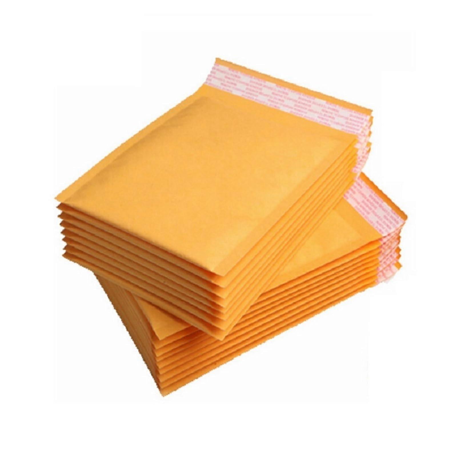 30pcs Kraft Bubble Mailers 18x23cm Shockproof Padded Envelopes with Secure Seal for