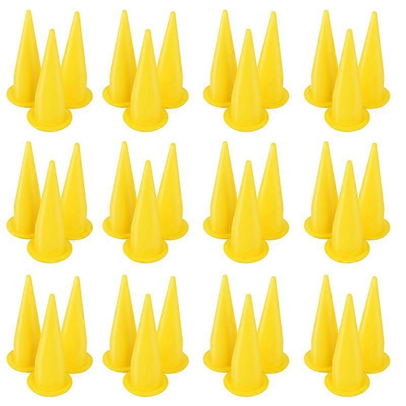50PCS Yellow Cone Nozzle for Bulk Caulk Tools