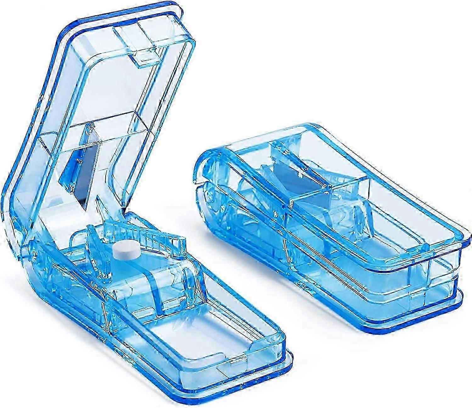 Pill Cutter Crusher - Splitter For Small/Large Tablets With Storage Compartment -CN