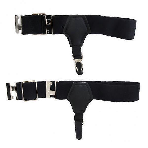 4x Pair Mens Sock Suspenders Garter Hold Up Braces Elastic Clip Grip Adjustable