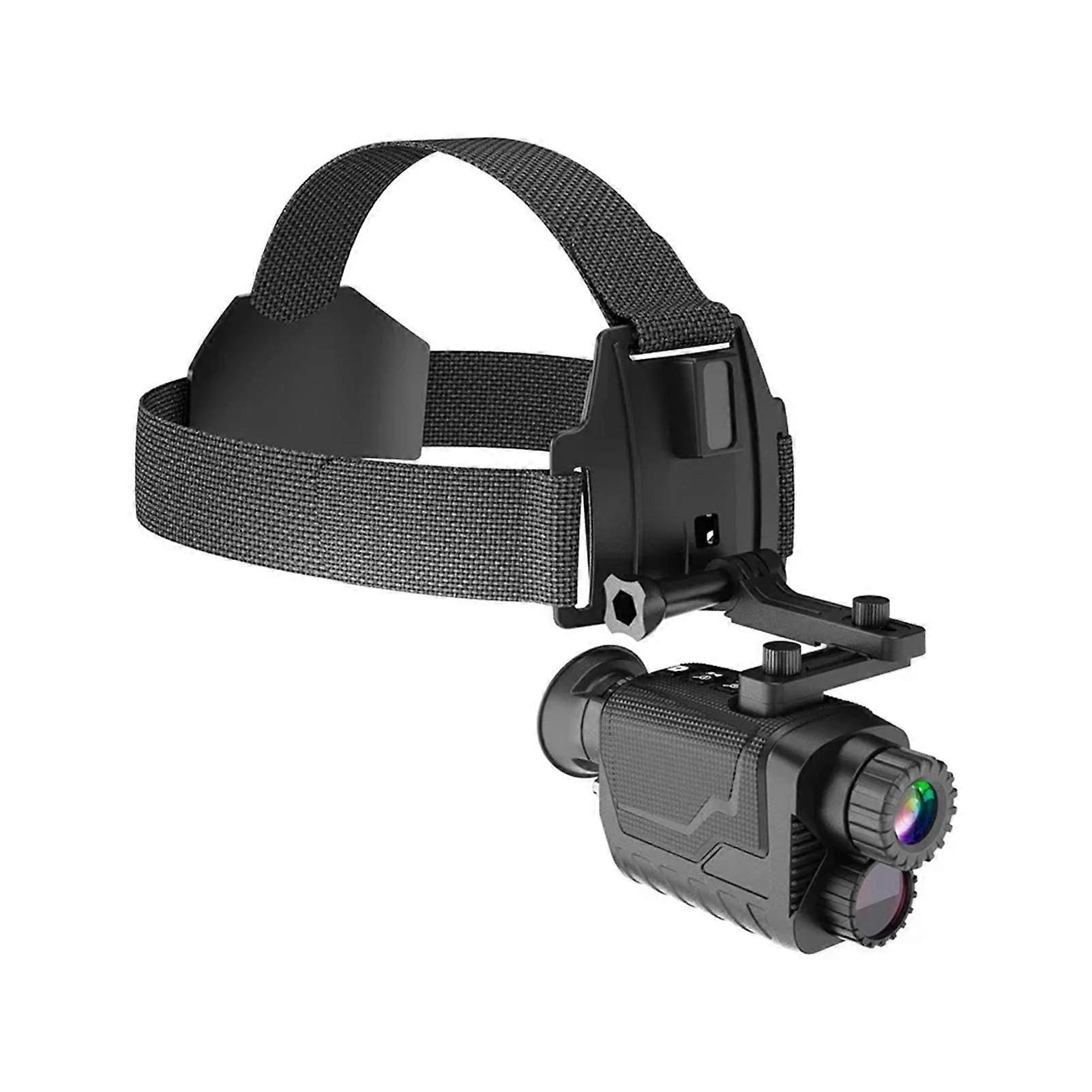 Digital Night Vision Goggles Head-Mounted Monocular 400M Infrared Telescope 4K 1080P HD for Hunting Wildlife Observation