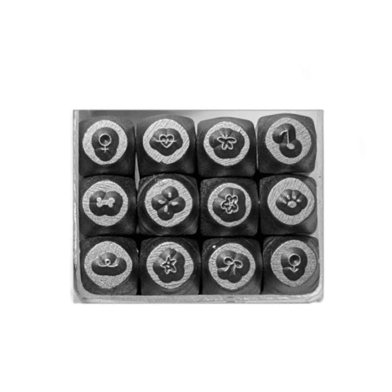 12Pcs Versatile Jewellery Pattern Making Tool Set Metal Chisels for Crafting and Carving Hand Carved Jewelry Tool